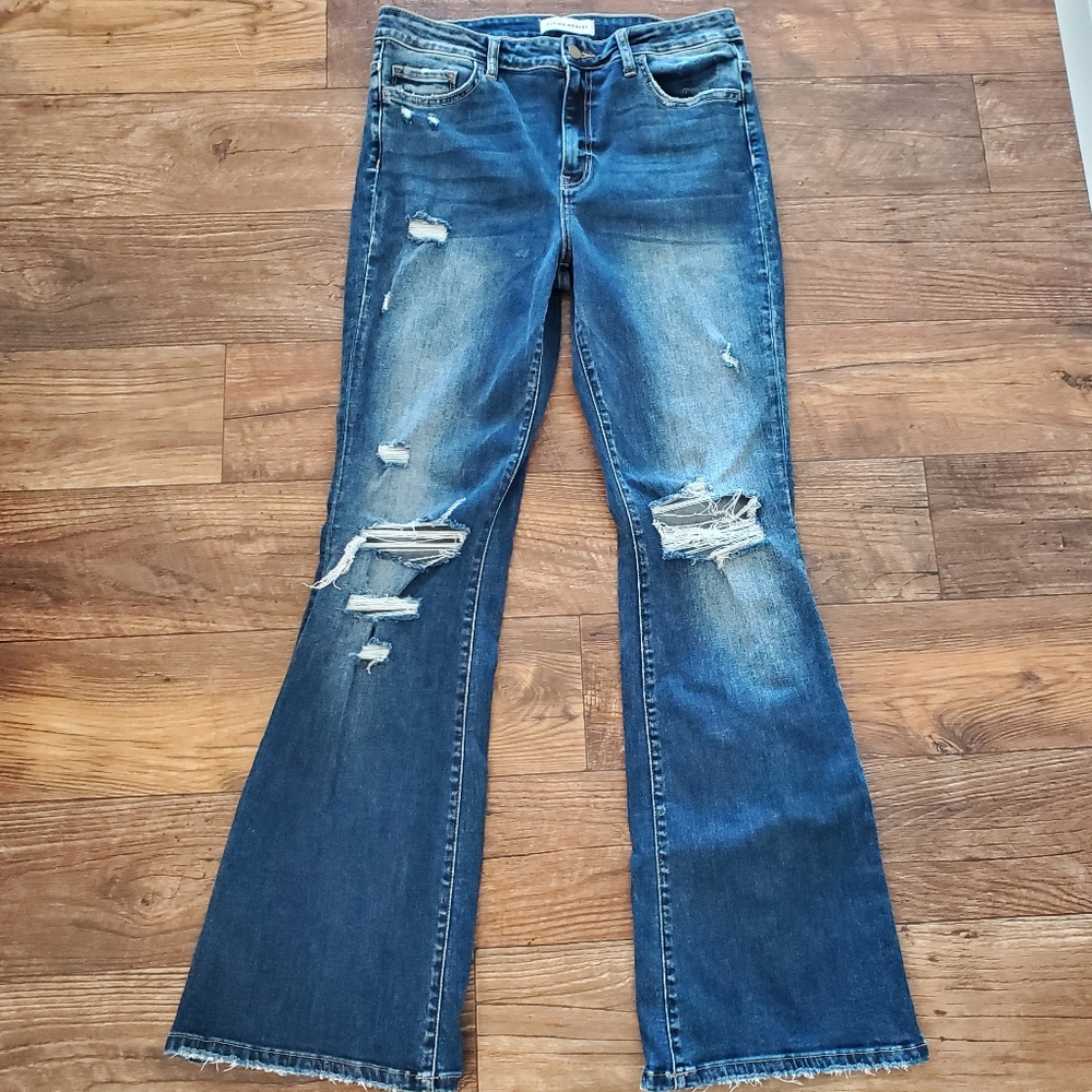 Flying Monkey distressed flare jeans size 31